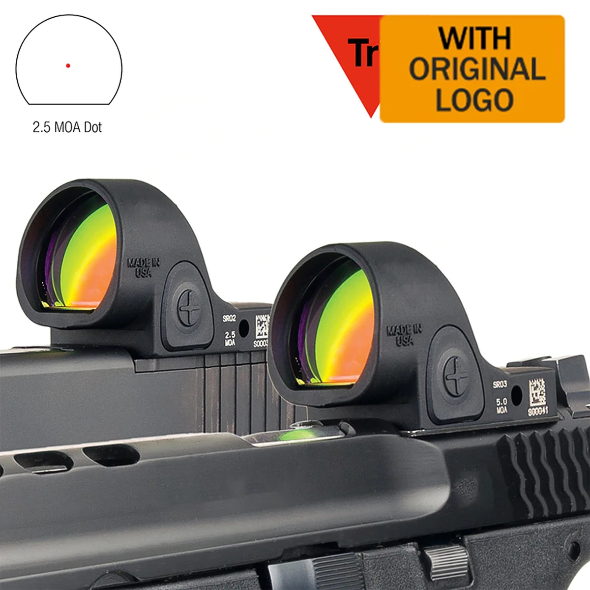 Mira holográfica RM SR para airsoft G17/G19, riel de 20 mm - imagen 3