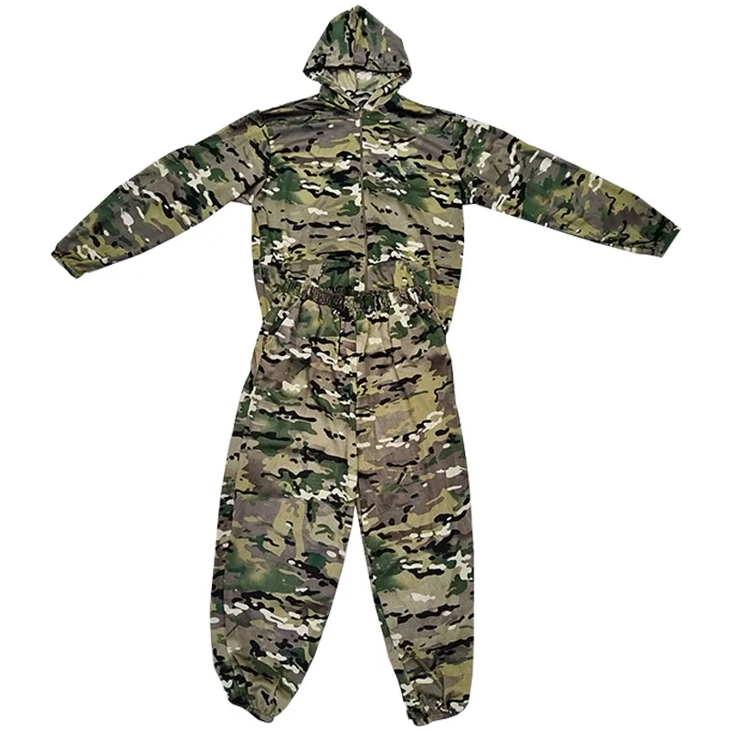 Traje camuflaje táctico transpirable con capucha ligero - imagen 3
