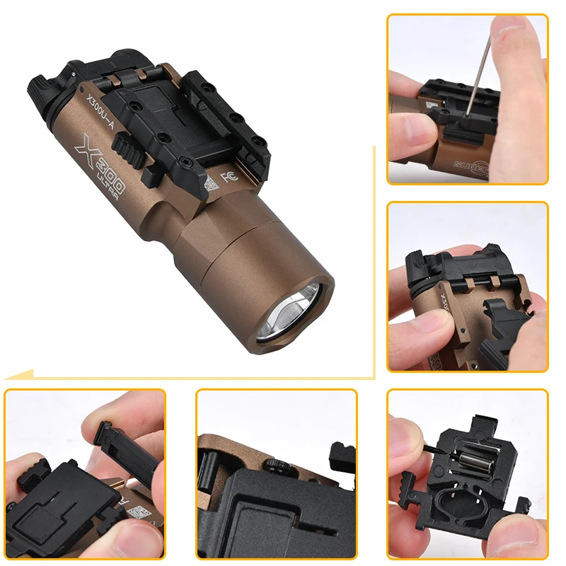 Linterna táctica Surefire X300 Ultra CNC para rail Picatinny - imagen 2