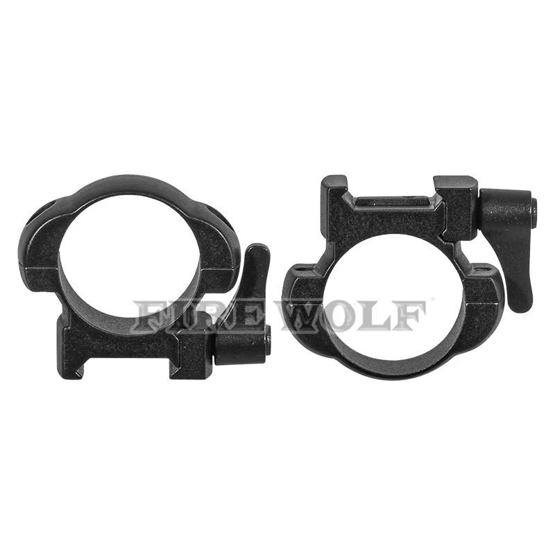 FIRE WOLF anillos montaje rifle 30mm liberación rápida riel 20mm - imagen 2