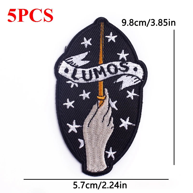 Lumos Magic parches bordados termoadhesivos hongo arcoíris para ropa - imagen 3