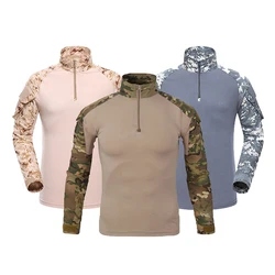 Camiseta táctica outdoor manga larga - Transpirable camouflage