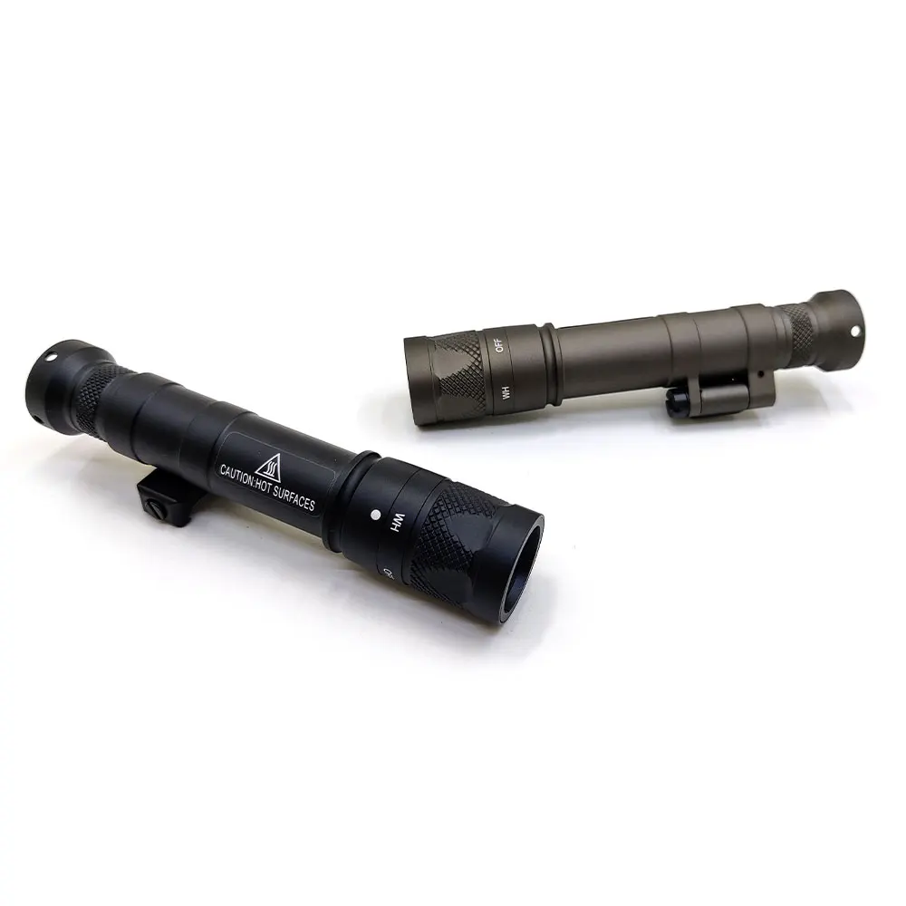Detalle de la linterna táctica para riel Picatinny 20 mm