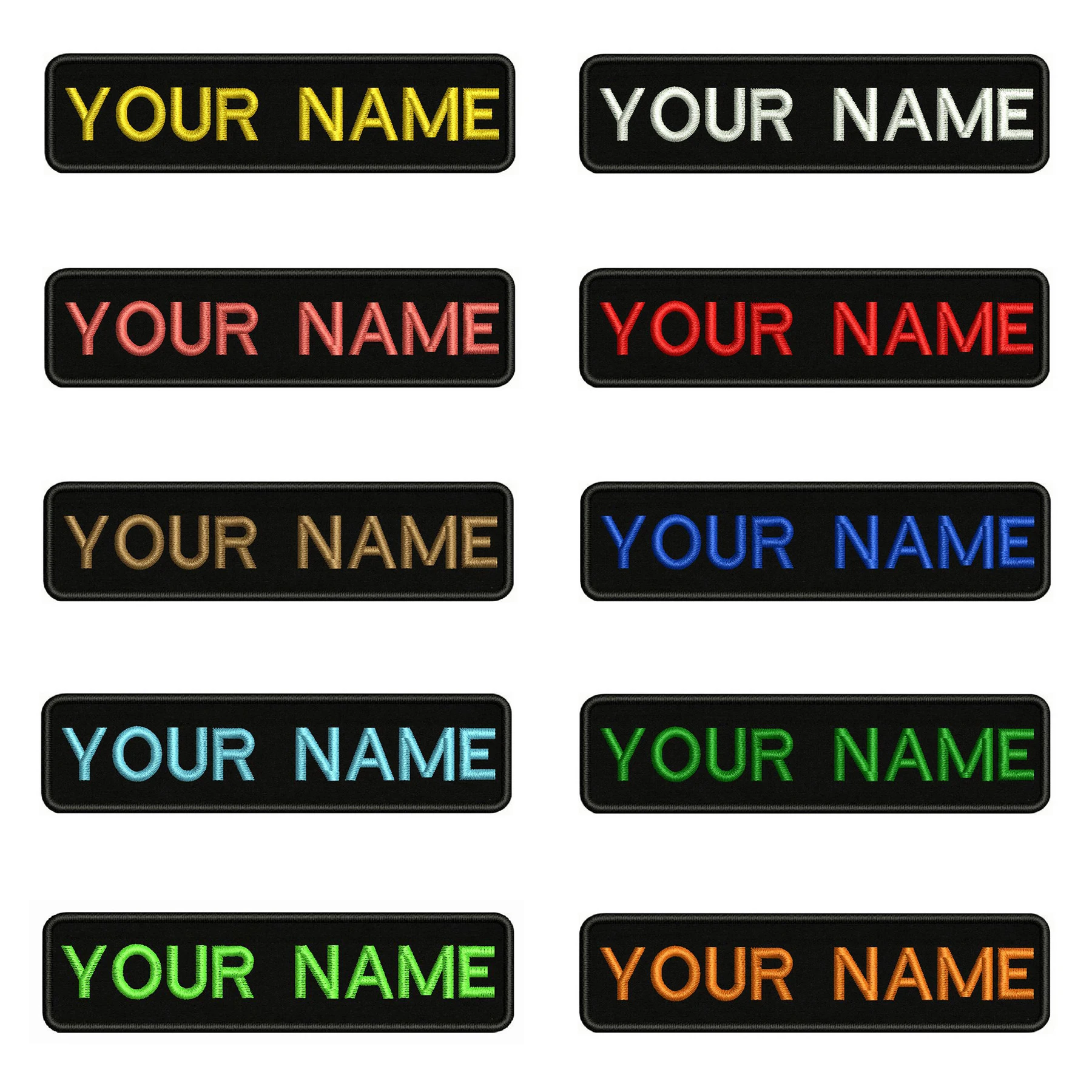 Parche personalizado con nombre y número 10x2,5 cm - insignias a rayas - imagen 5