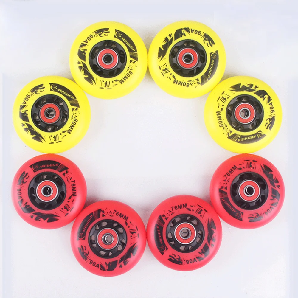 Ruedas patín en línea PU alta elasticidad para freestyle - imagen 3