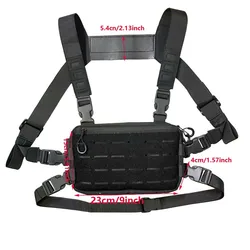 Bolsa de pecho táctica impermeable para running y ciclismo