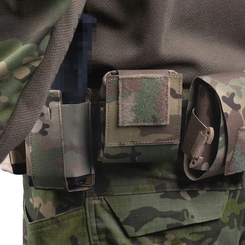 WRC Bolsa táctica MOLLE camuflaje con gancho y bucle portátil