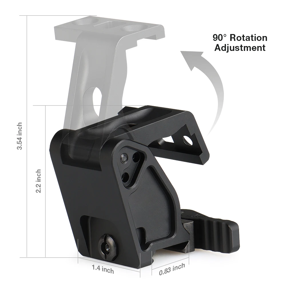 Soporte de visor abatible FTC G33 para mira de lupa - imagen 2