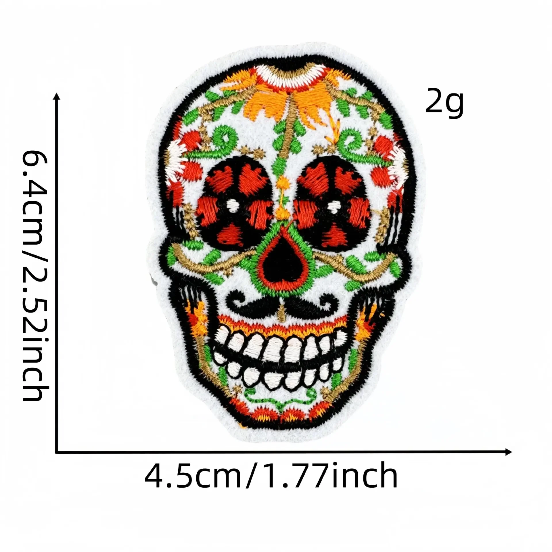 Calavera con sombrero en estilo mexicano