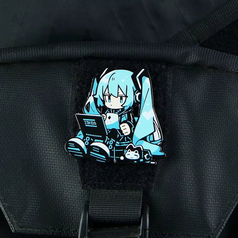 Parche MOLLE resistente para mochilas – Diseño Miku - imagen 2