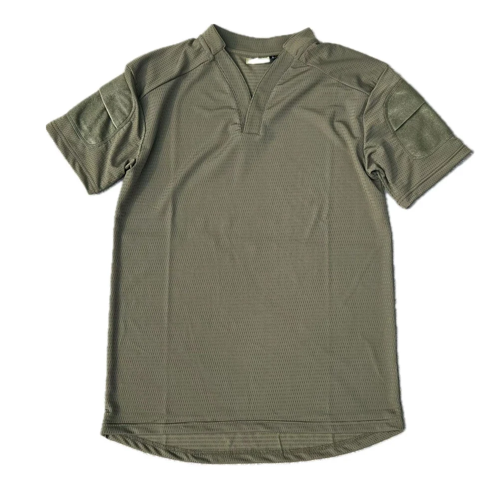 Camiseta táctica verano hombre secado rápido cuello en V aire libre - imagen 4