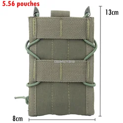 Portacargadores tácticos MOLLE individual y doble para M4/M16