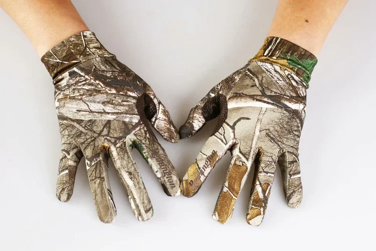 Guantes de camuflaje para pesca, tiro y airsoft