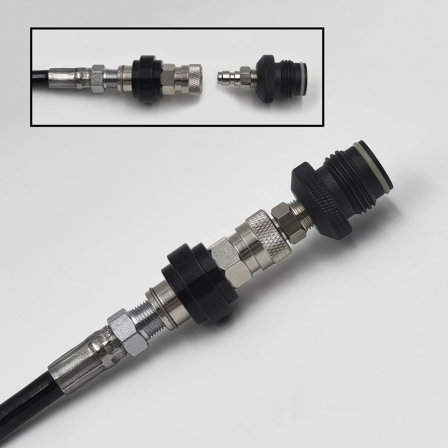 HPA Manguera remota 2,5m 3000PSI desconexión rápida 8mm - imagen 4