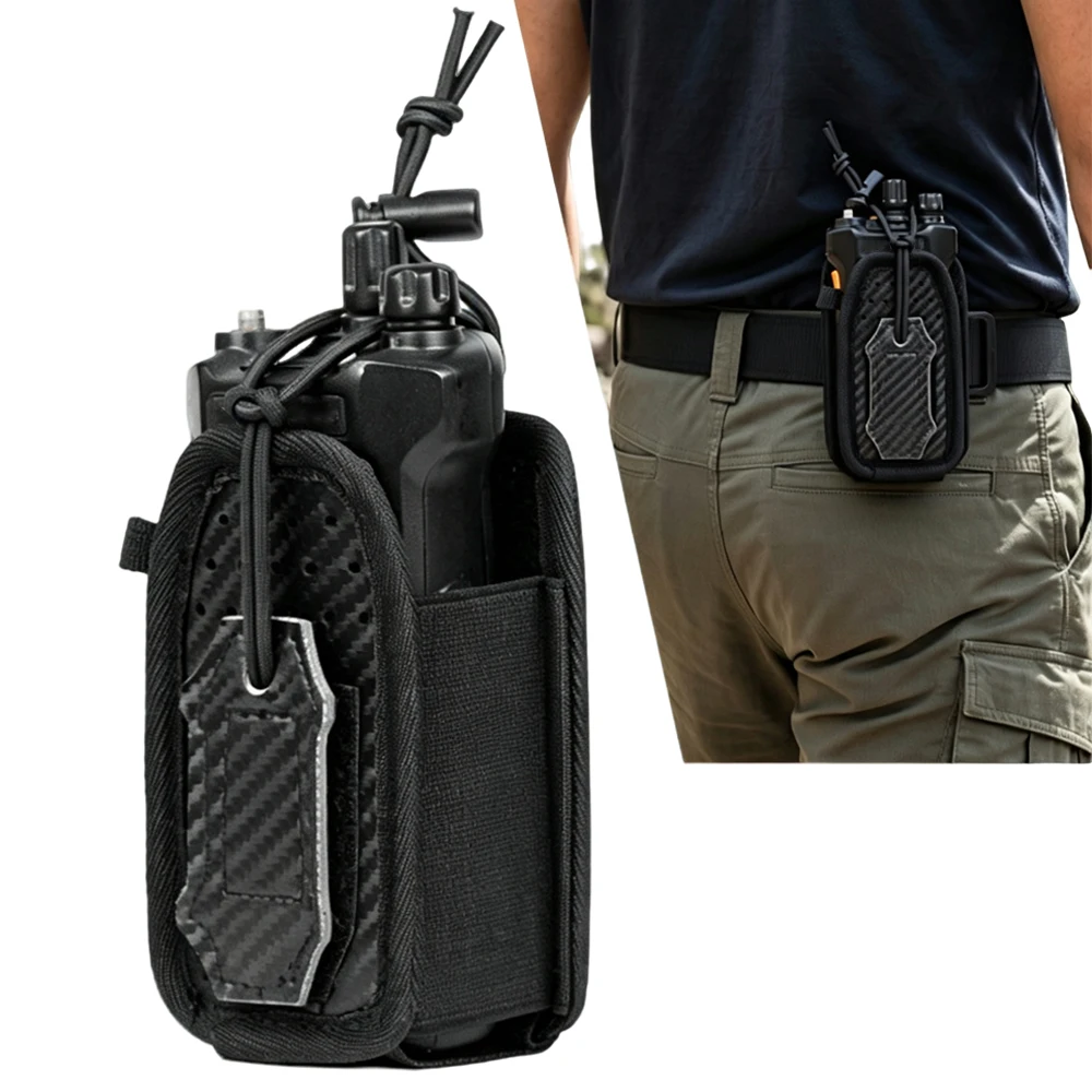 Funda táctica MOLLE universal para walkie talkie – Caza y airsoft - imagen 4