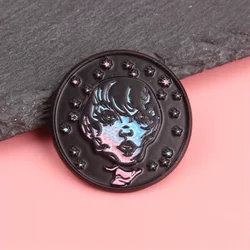 Pin esmaltado Galactic Muse degradado azul rosa Stardust celestial