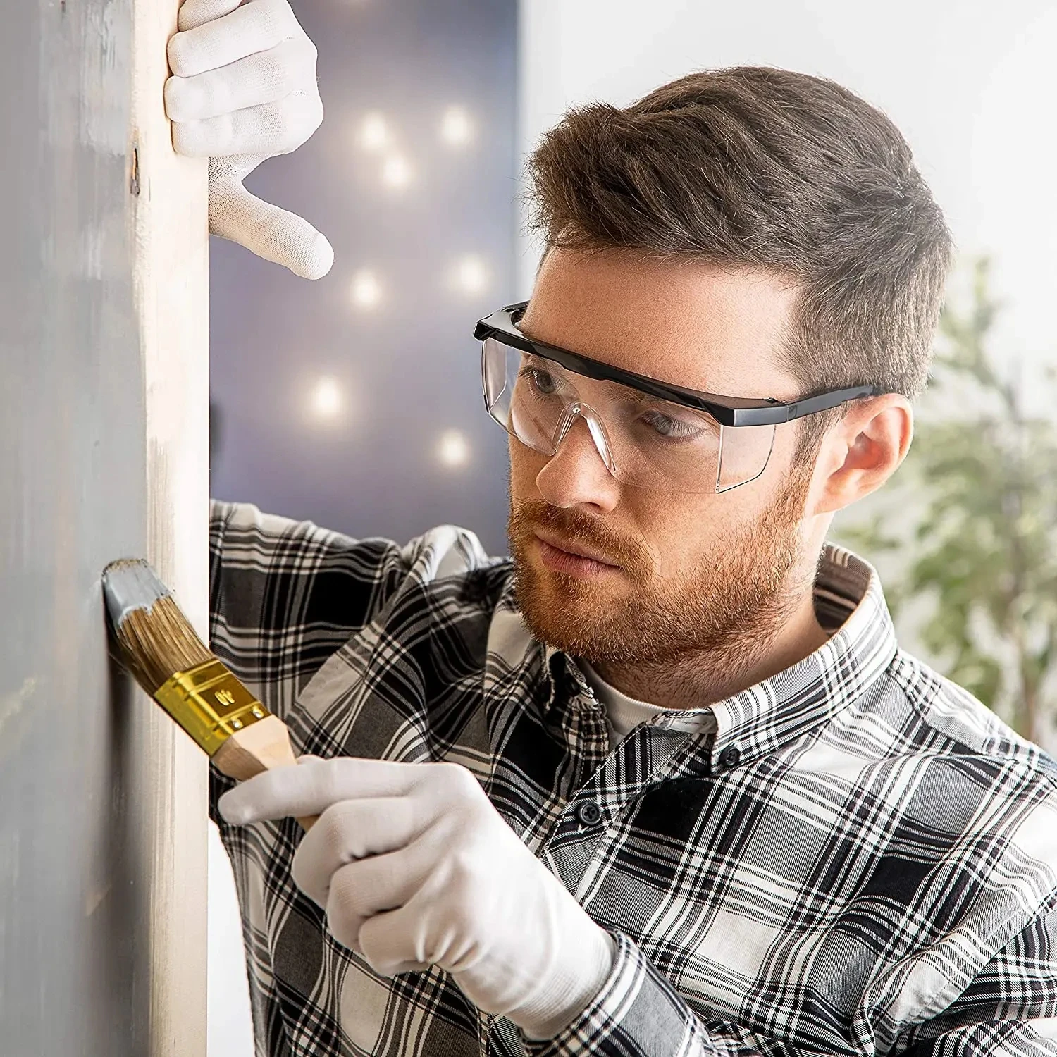 Gafas de protección laboral anti-salpicaduras contra polvo y viento - imagen 4