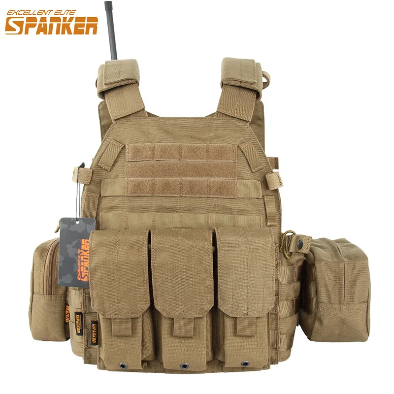 Chaleco táctico MOLLE con bolsillos - Airsoft, caza y seguridad - imagen 3