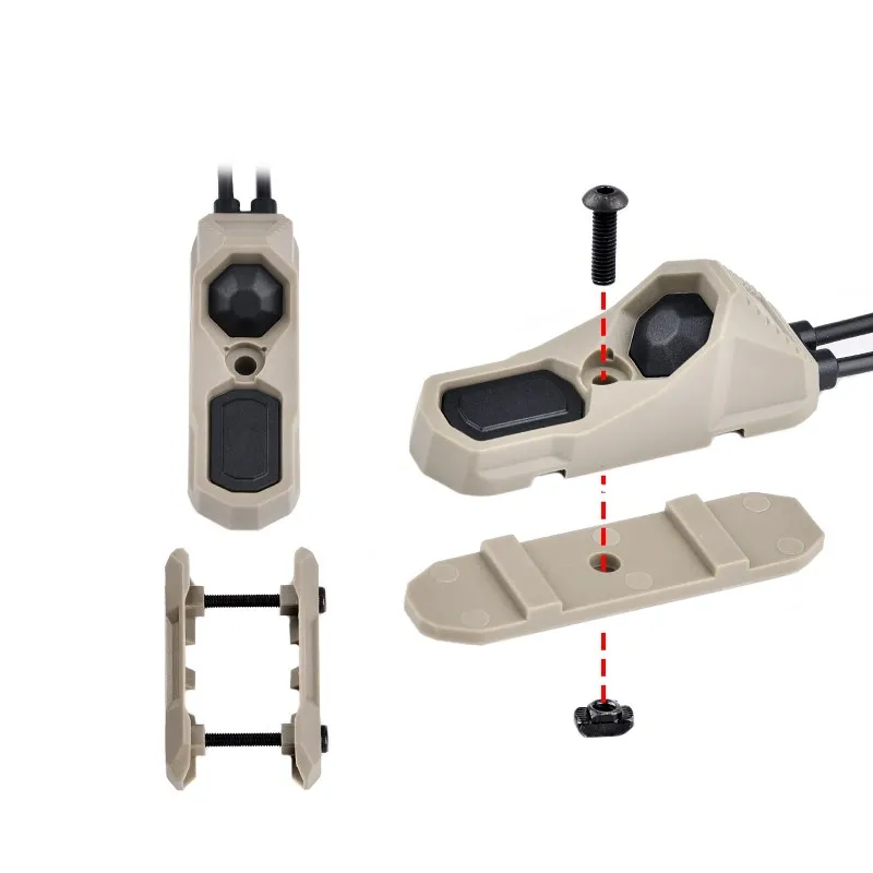 Interruptor de presión Axon dual para linterna táctica PEQ-15 DBAL-A2 - imagen 5