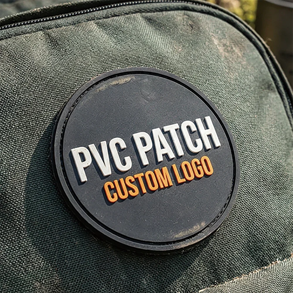 Parche PVC termoadhesivo 3D logotipo personalizado con velcro - imagen 2