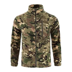 Chaqueta táctica de lana hombre – Cálida con cremallera y bolsillos