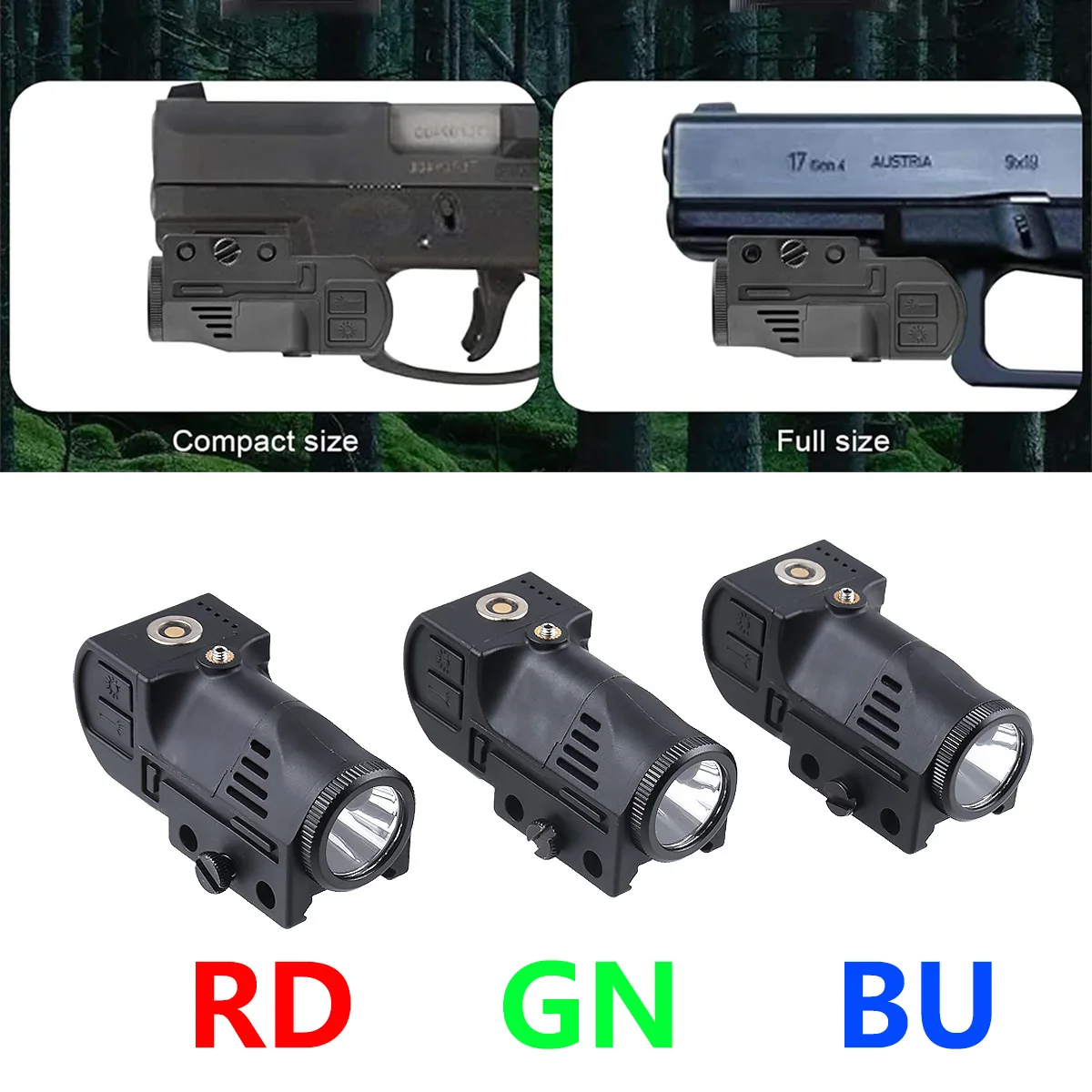 CLL105 linterna táctica con láser y luz de exploración Glock 17 - imagen 2