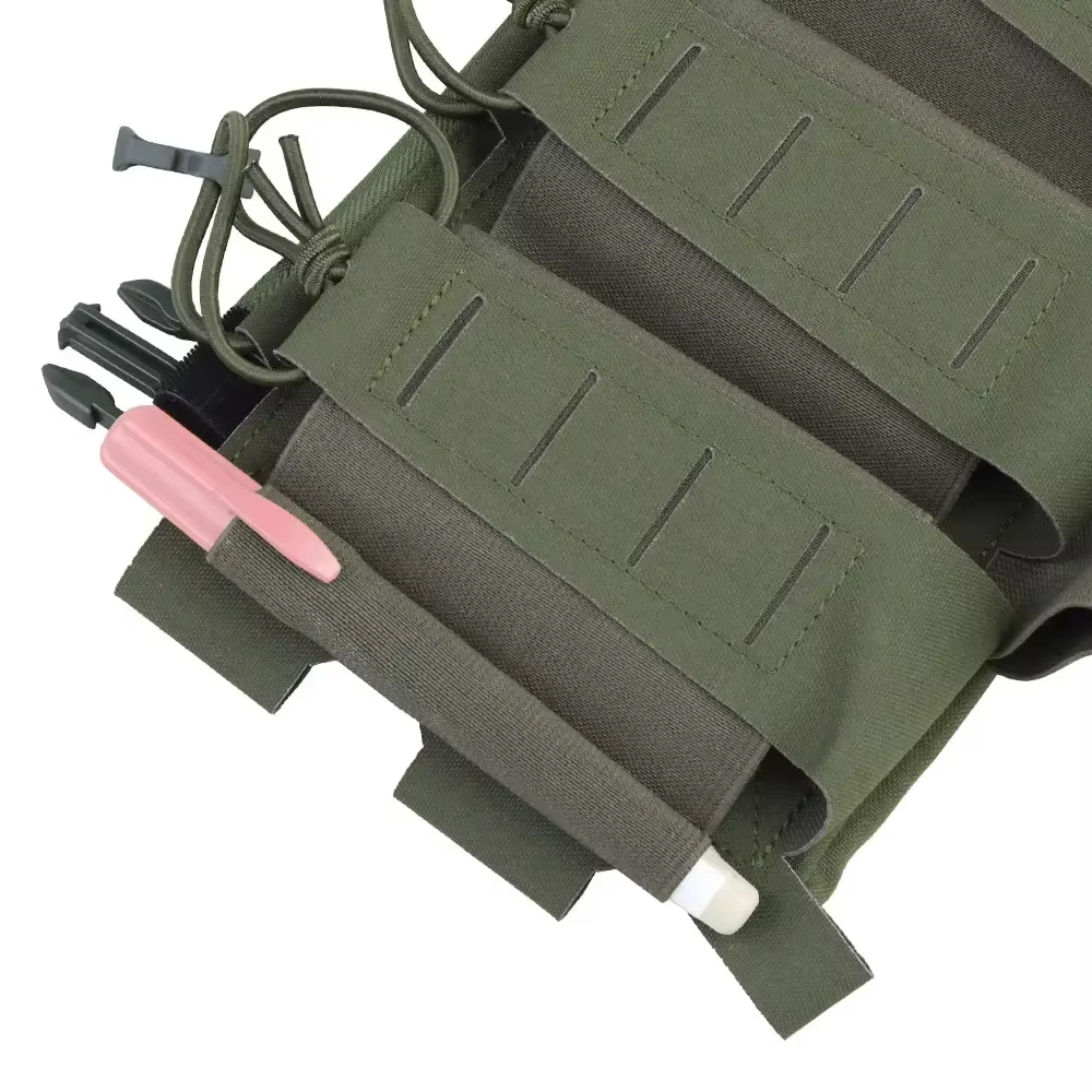Bolsa triple elástica 5.56 corte láser con hebilla liberación táctica - imagen 2