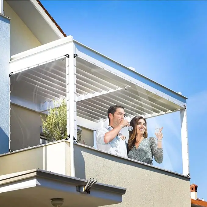 Lona transparente impermeable personalizada para jardín y camping - imagen 3