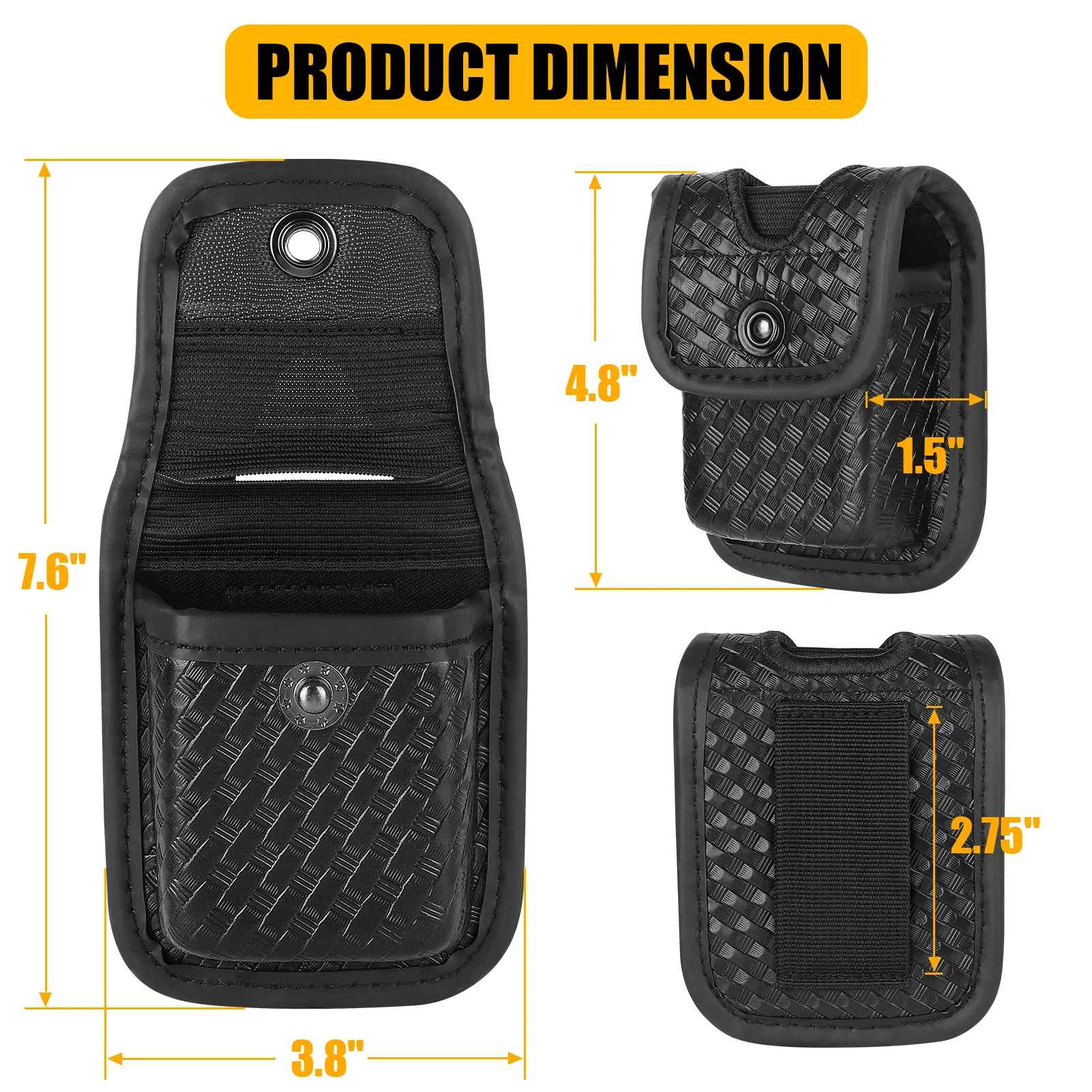 KRYDEX Funda portaguantes táctica para cinturón de servicio - imagen 3