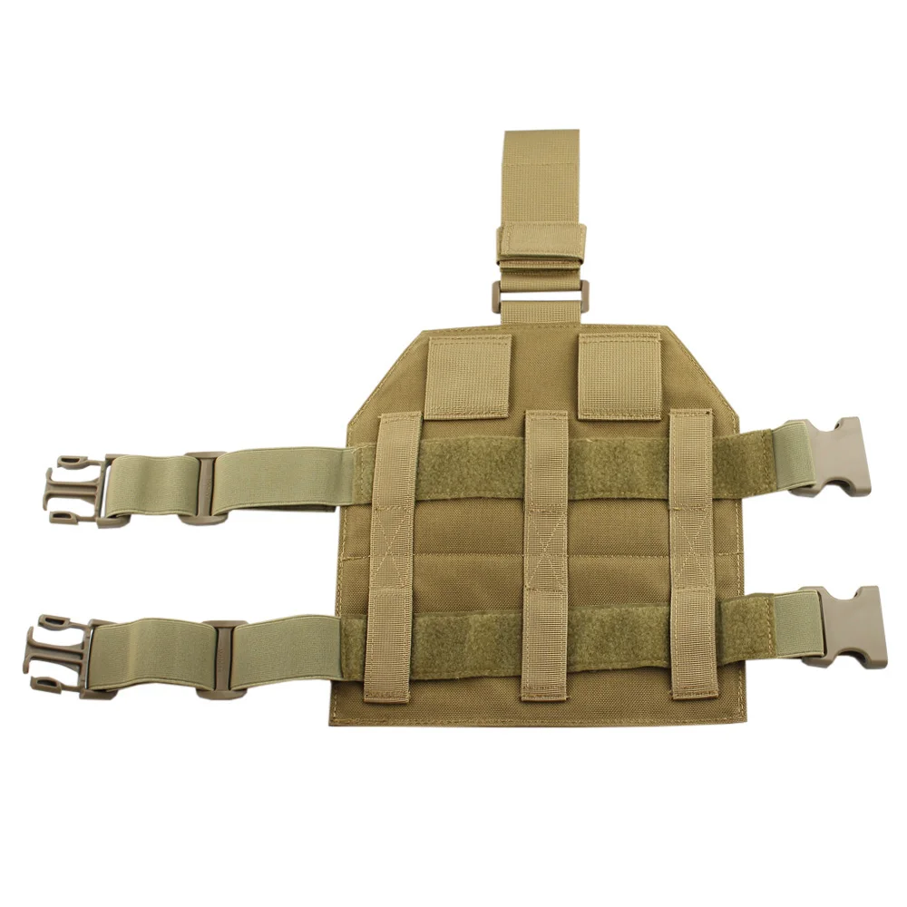 VULPO 1000D Nylon táctico Molle plataforma pierna caída pistola funda negro caqui - imagen 3