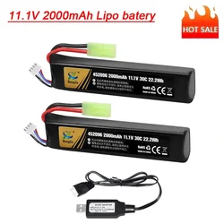 Batería LiPo airsoft recargable con conector Mini Tamiya y JST XH