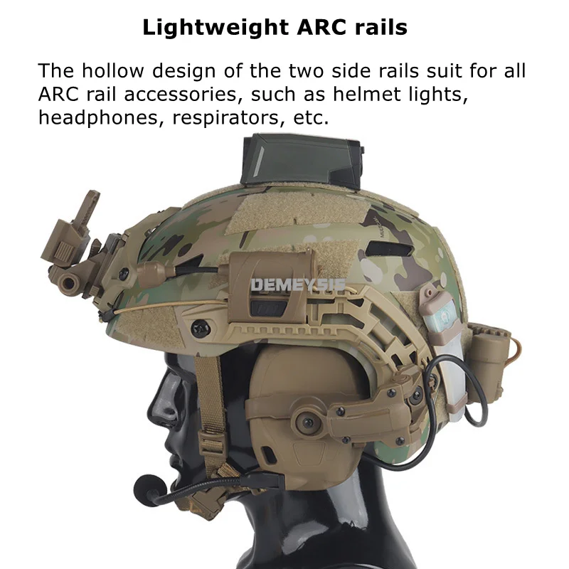 Casco táctico semiabierto para airsoft y tiro - imagen 4