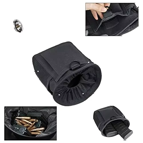 Bolsa táctica MOLLE con cordón, porta municiones y cargadores compactos