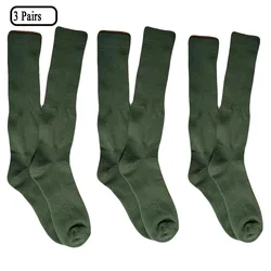 Calcetines militares deportivos verdes hasta la rodilla para hombre