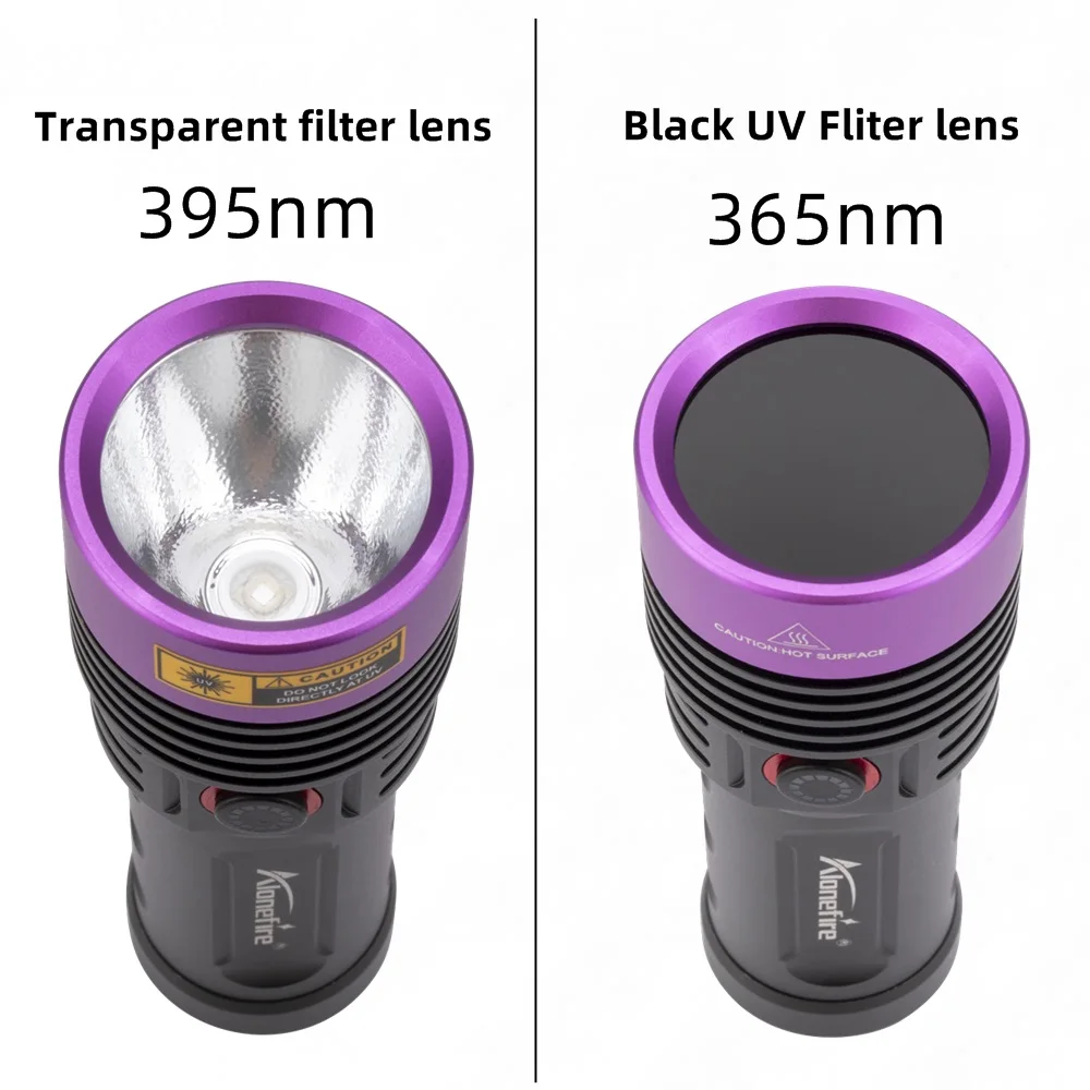 Alonefire SV53 linterna UV 365nm detección billetes manchas mascotas - imagen 2