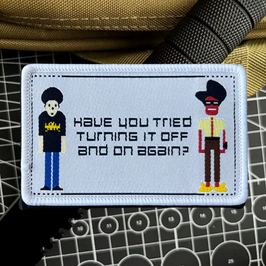 Parche morale táctico tejido con velcro – Para mochila MOLLE - imagen 3