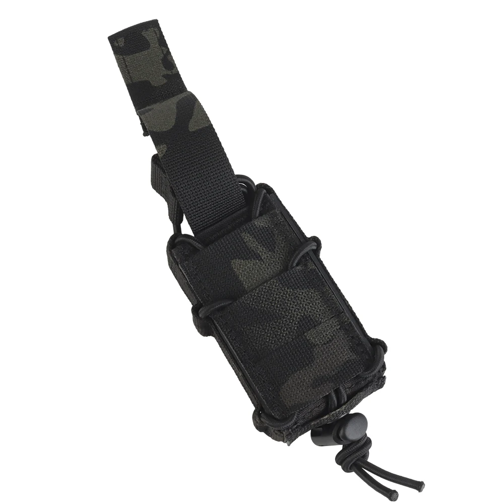 Bolsa portacargador pistola 9 mm MOLLE con soporte linterna y antorcha