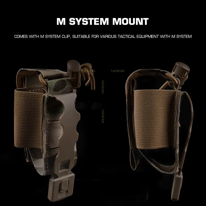 Bolsa táctica MOLLE elástica multiusos para granadas y portaplacas - imagen 2