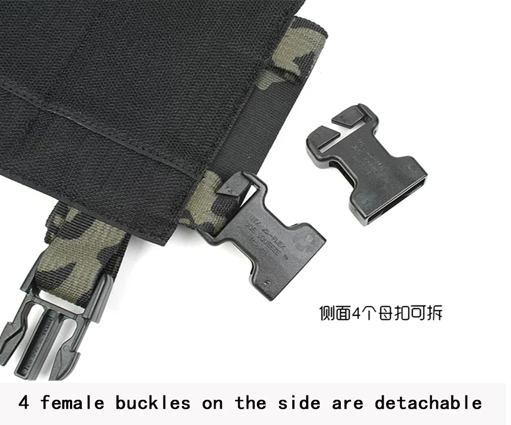 Outdoor Tactical Panel frontal táctico MOLLE compatible LV119 JPC2.0 - imagen 3