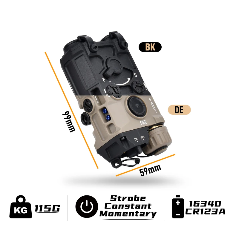 EOTEC OGL láser para airsoft multicolor con riel Picatinny - imagen 5