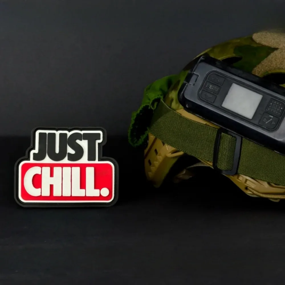 Parche táctico moral Just Chill de goma 3D impermeable - imagen 3