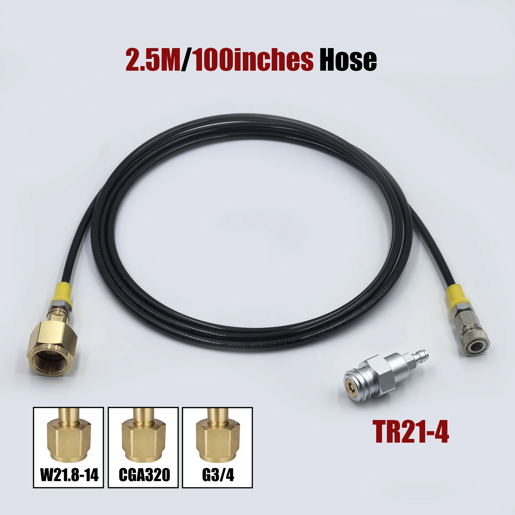 Cilindro CO2 TR21 con adaptador y manguera para máquina soda - imagen 4