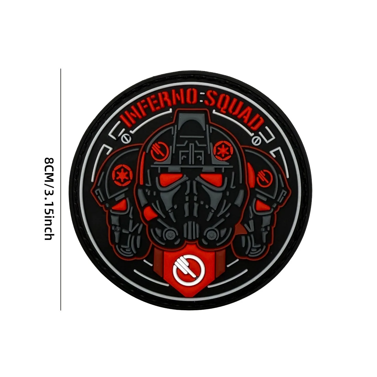 Parche táctico Hell Squad – Insignia velcro PVC para equipamiento