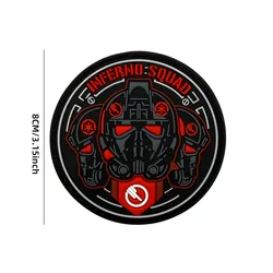 Parche táctico Hell Squad – Insignia velcro PVC para equipamiento
