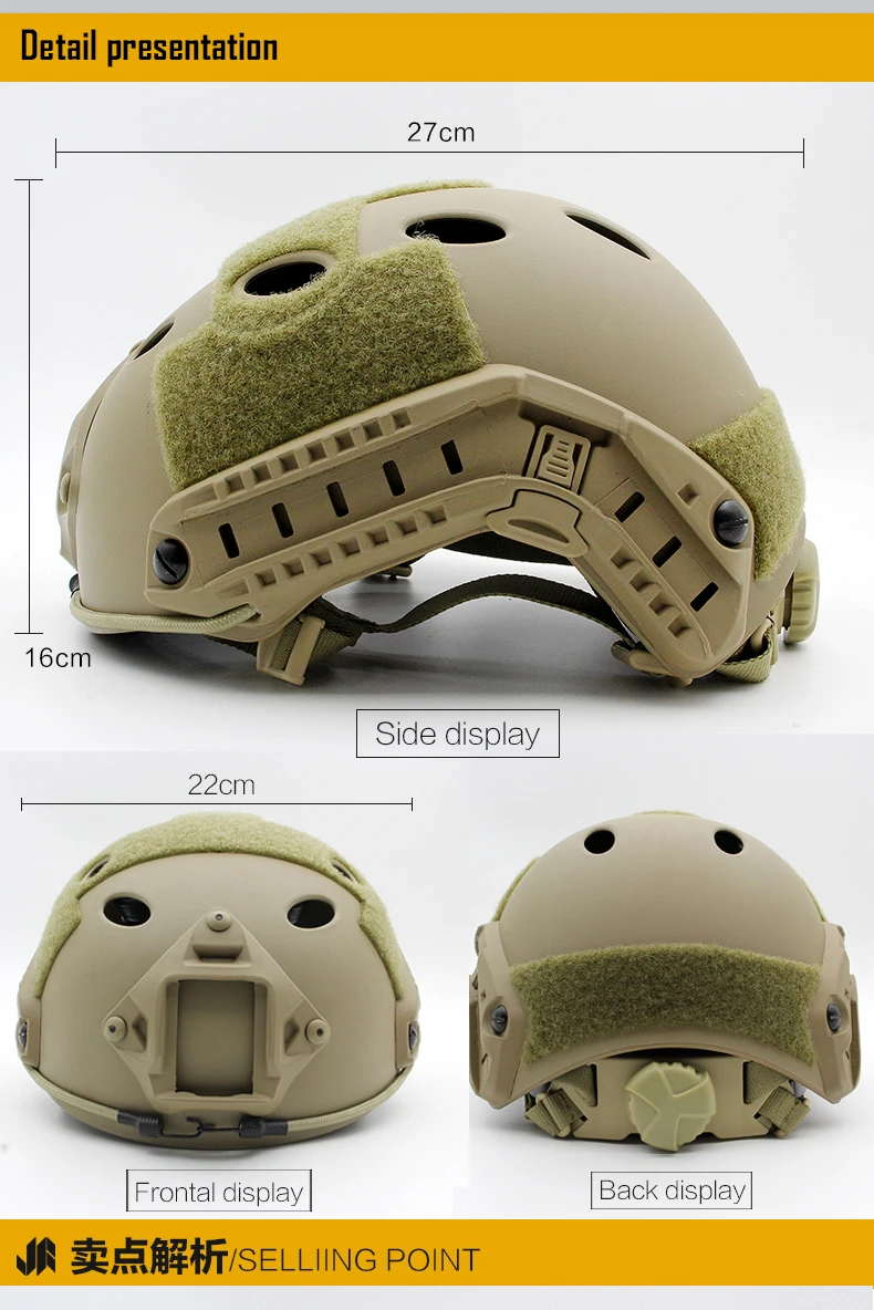 Detalle laterales del casco