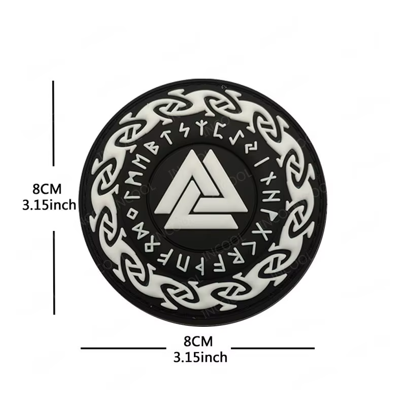 Parche Vikingo Odin We Trust lobo – PVC rígido todoterreno