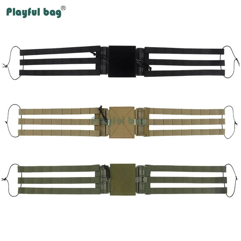AQB118 Chaleco tactico MOLLE con cinturon y hebilla rapida - imagen 2