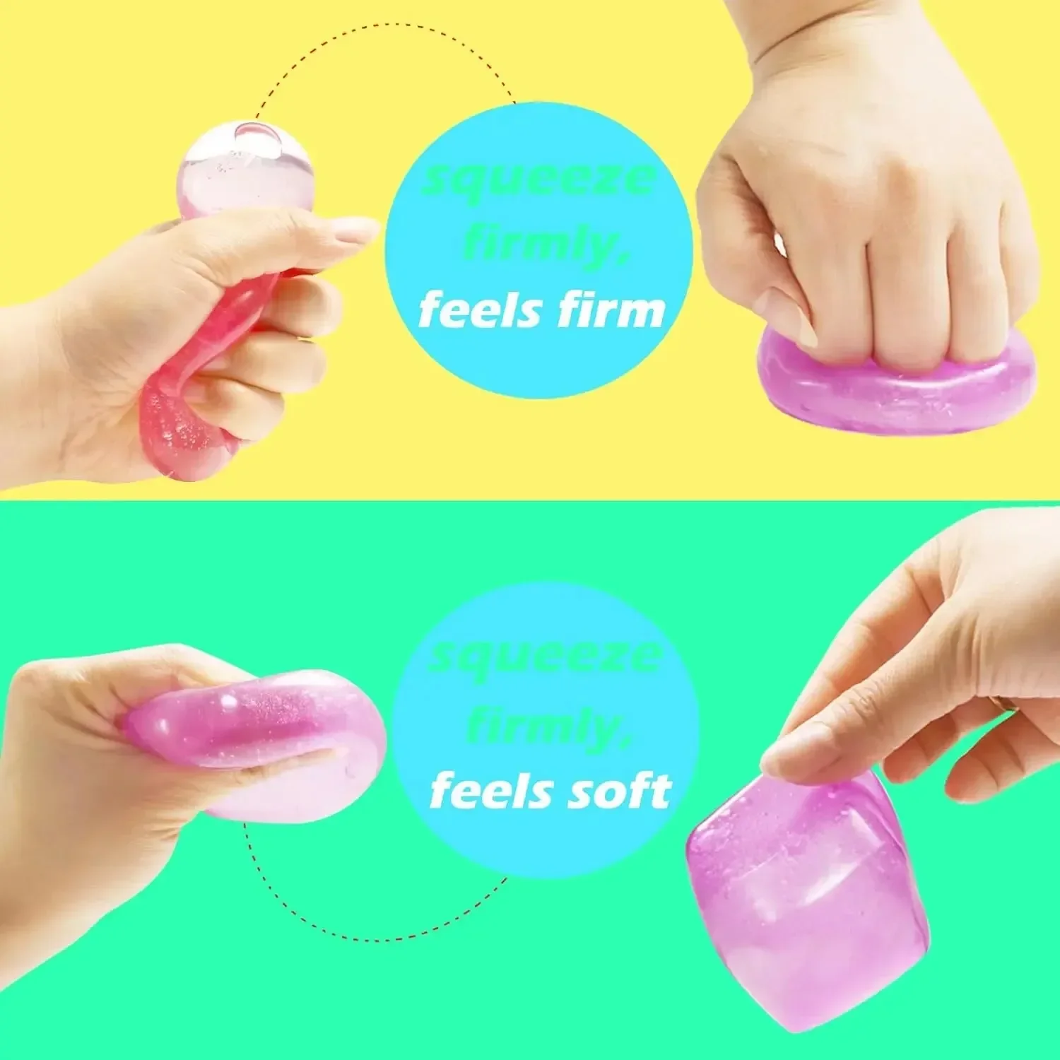 Juguete antiestrés gel alta densidad cubo de hielo cuadrado 9Toys - imagen 2
