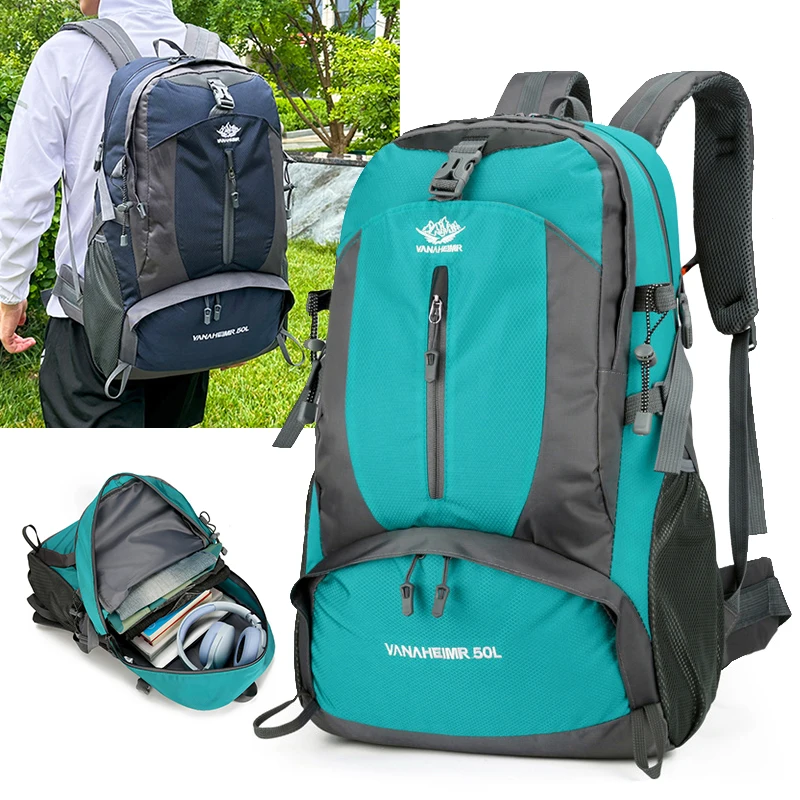 Mochila táctica 50L MOLLE ripstop para senderismo y camping - imagen 5