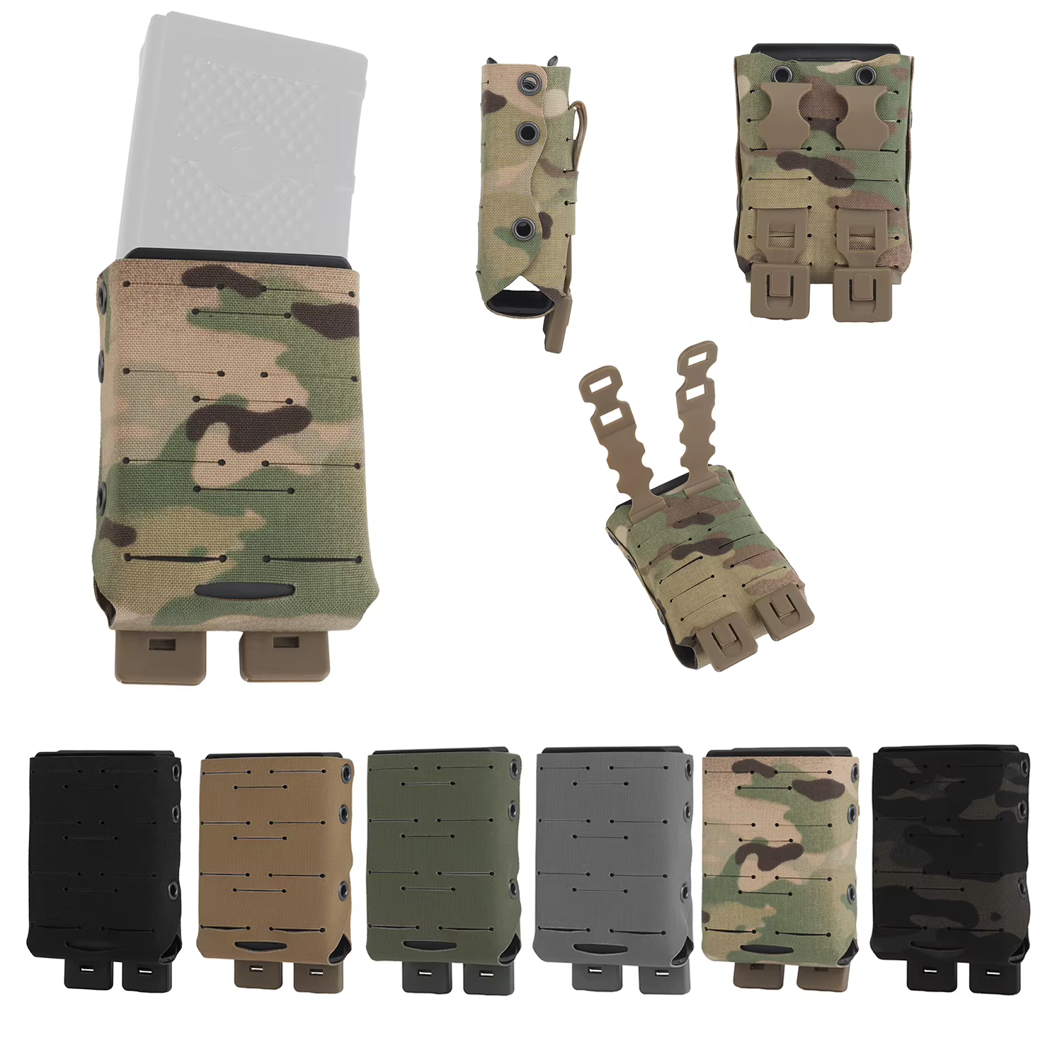 WRC Portador magnético ligero cargadores rifle AR-15 M4 5.56 MOLLE - imagen 5